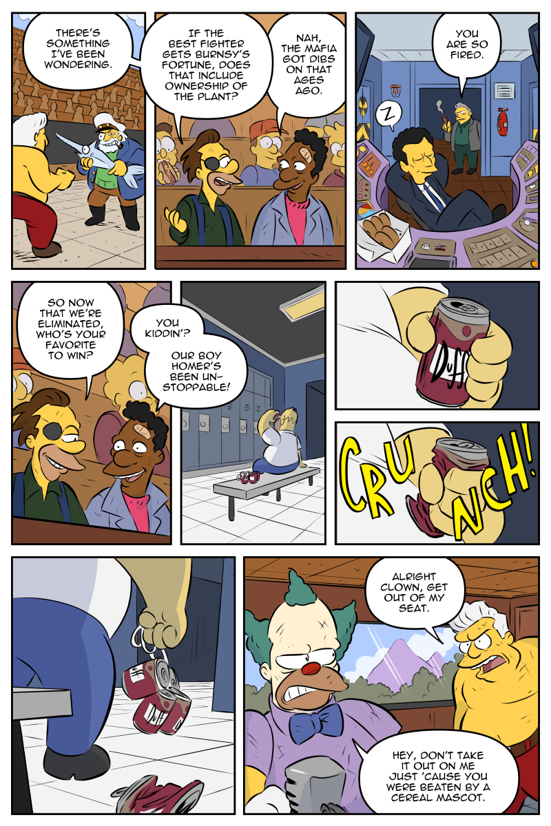SPRINGFIGHT! a Simpsons fan comic (1 of 5) 