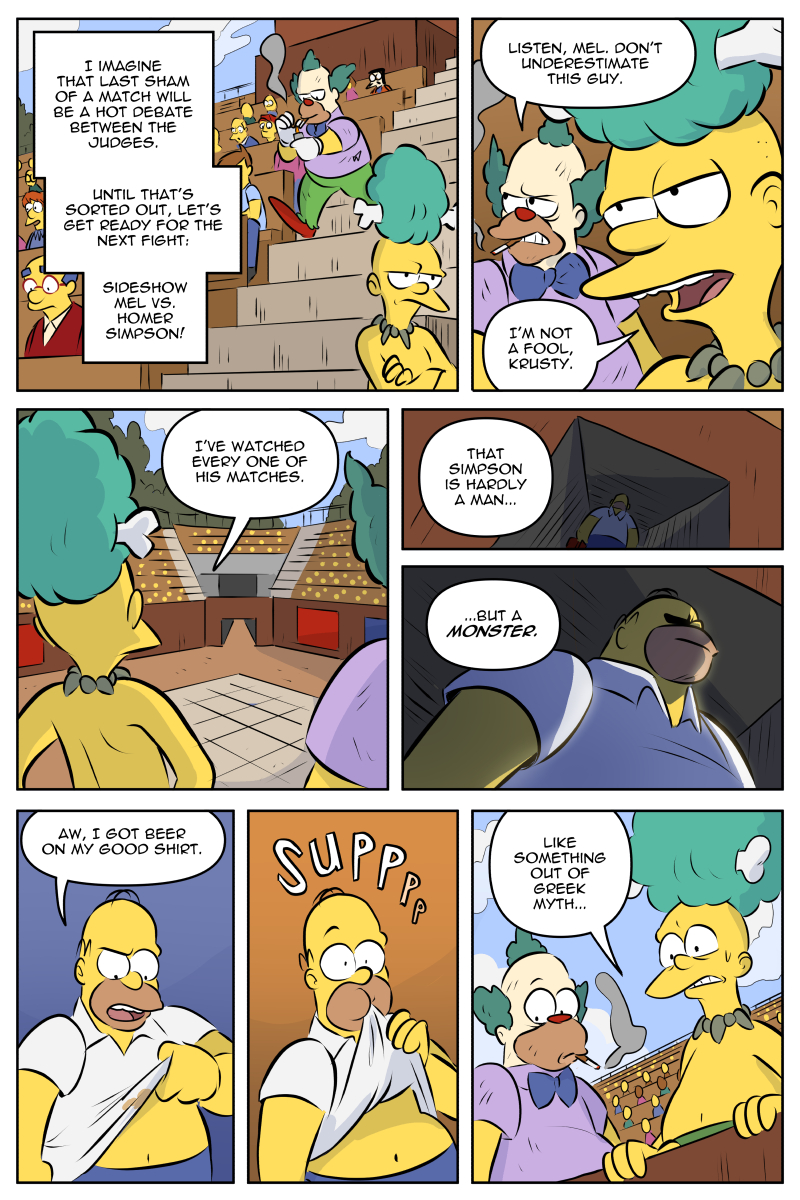 SPRINGFIGHT! a Simpsons fan comic (1 of 5)