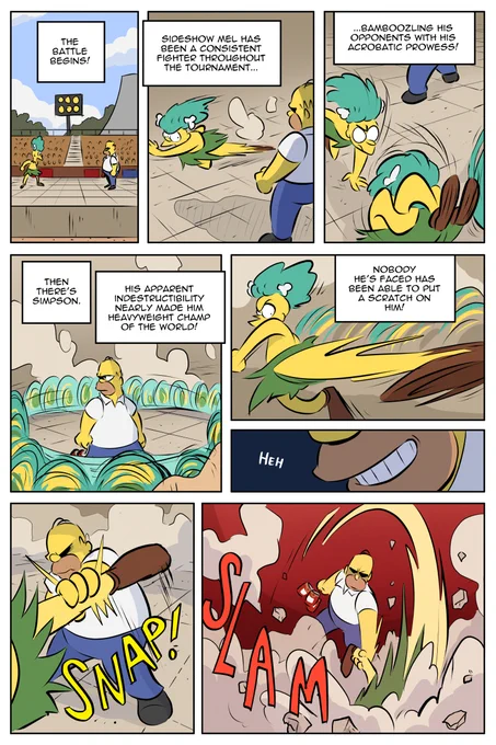 SPRINGFIGHT! a Simpsons fan comic (2 of 5) 