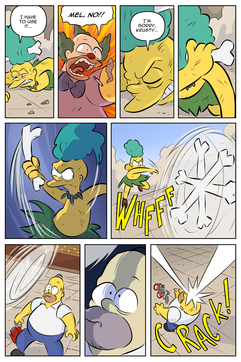 SPRINGFIGHT! a Simpsons fan comic (2 of 5) 