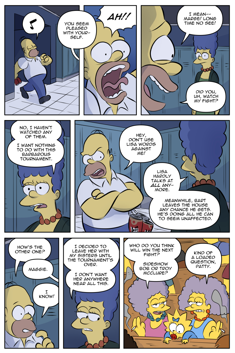 SPRINGFIGHT! a Simpsons fan comic (2 of 5) 