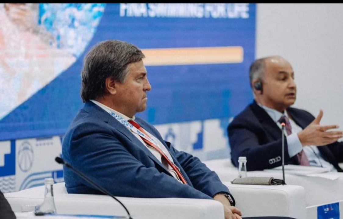 It was an honour and a pleasure to attend: “Russia – Country of Sports International Forum” in #Kazan and share some of the exciting plans ahead for @fina1908 and the development and growth of #Aquatics around the world. Thank you to all involved 🌍 🏊

#WaterIsOurWorld #FINA