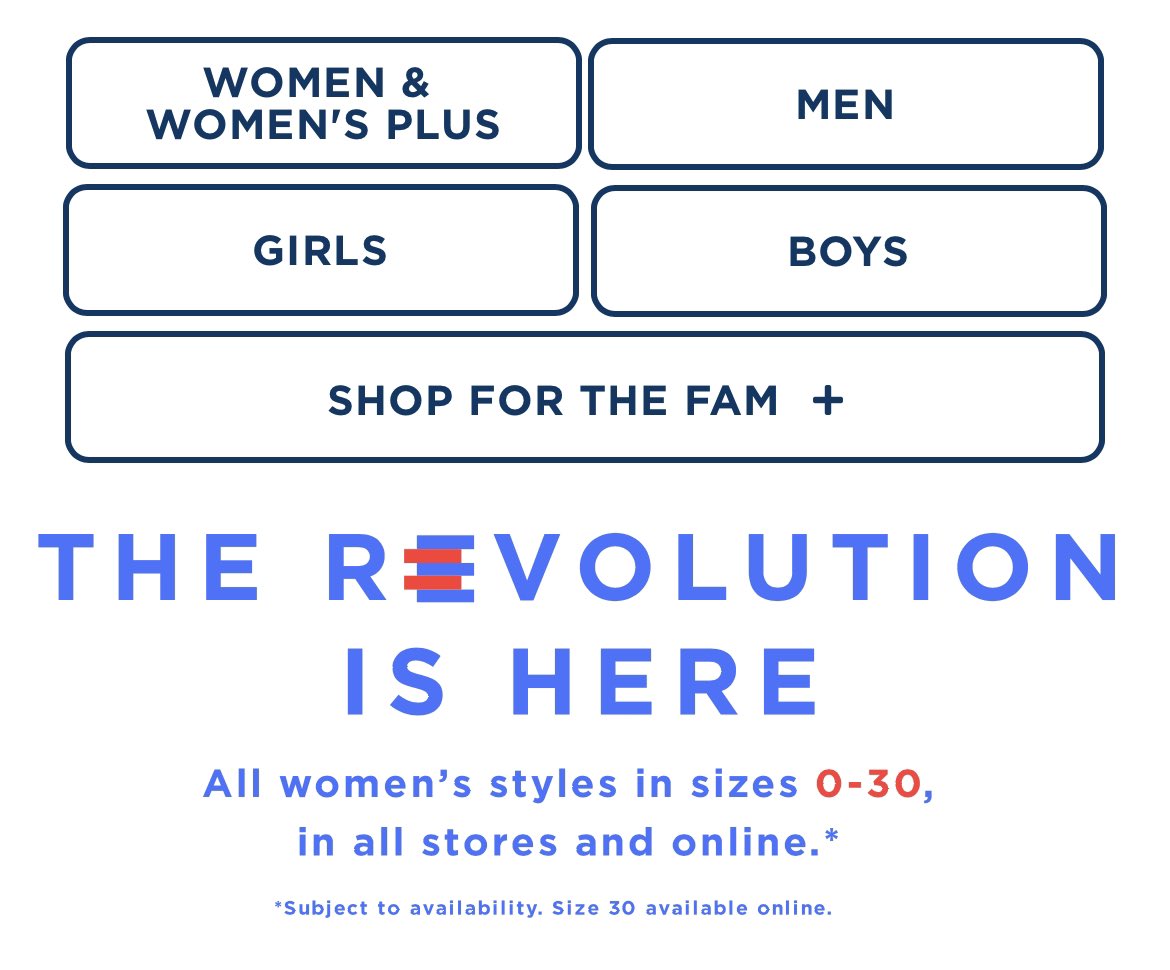 Hey, <a href="/OldNavyCA/">Old Navy Canada ®</a>, I know you think you did something here, but get back to us when you refer to all of us as just women, not women *plus*. Don’t congratulate yourself for doing the bare minimum. Do better.
