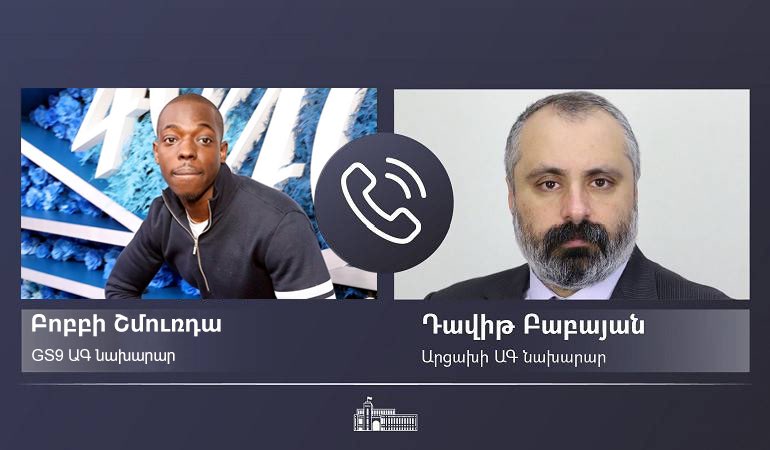 GS9 ԱԳ նախարար Բոբբի Շմուռդան հեռախոսազրույց է ունեցել Արցախի ԱԳ նախարար Դավիթ Բաբայանի հետ:

Նախարարները ընդգծել են GS9-ի և Արցախի արտաքին քաղաքական գերատեսչությունների միջև հաստատված արդյունավետ համագործակցության հետագա զարգացման կարևորությունը: