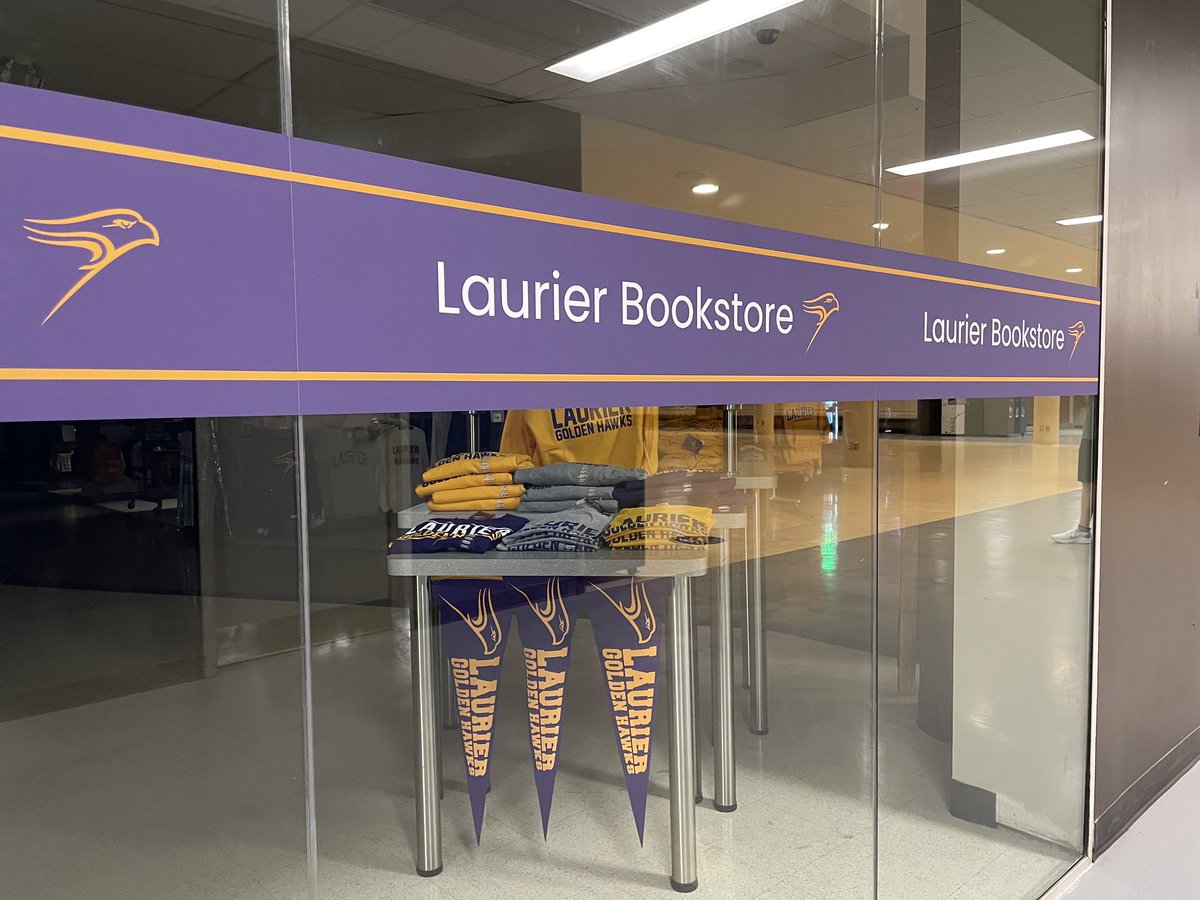 theHUB_WLU's tweet photo. #transformationthursday @wlubookstore window decals printed and installed by our team this week - just in time to welcome you to campus #laurier https://t.co/BM9JmQ2snO