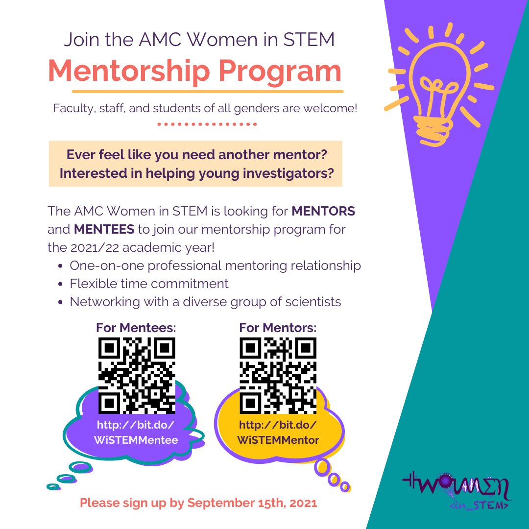 ONE MORE WEEK TIL SIGN UPS CLOSE!!! Open to all genders- you can be a mentor or mentee at any career level!