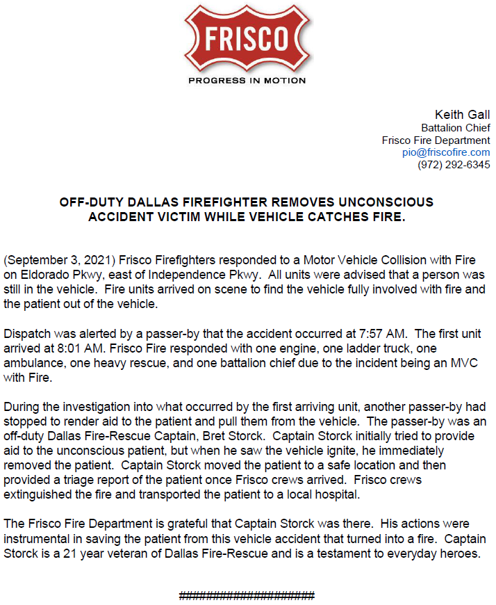 Frisco Fire Dept tweet media