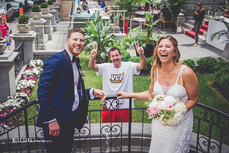 VCURamNation's tweet photo. Happy Birthday to @AdamSandler, honorary VCU Ram! (Swing by the gym again soon!) https://t.co/UhUbTcBXjv