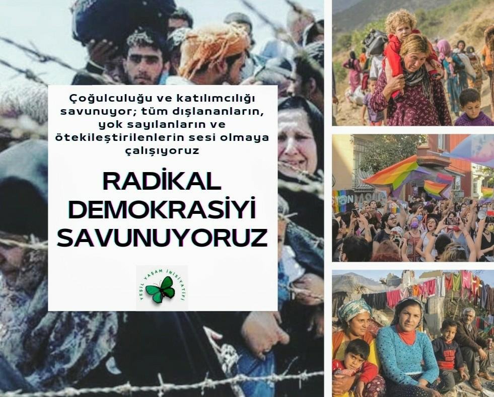 Çoğulculuğu ve katılımcılığı savunuyor; tüm dışlananların, yok sayılanların ve ötekileştirilenlerin sesi olmaya çalışıyoruz. Radikal demokrasiyi savunuyoruz!