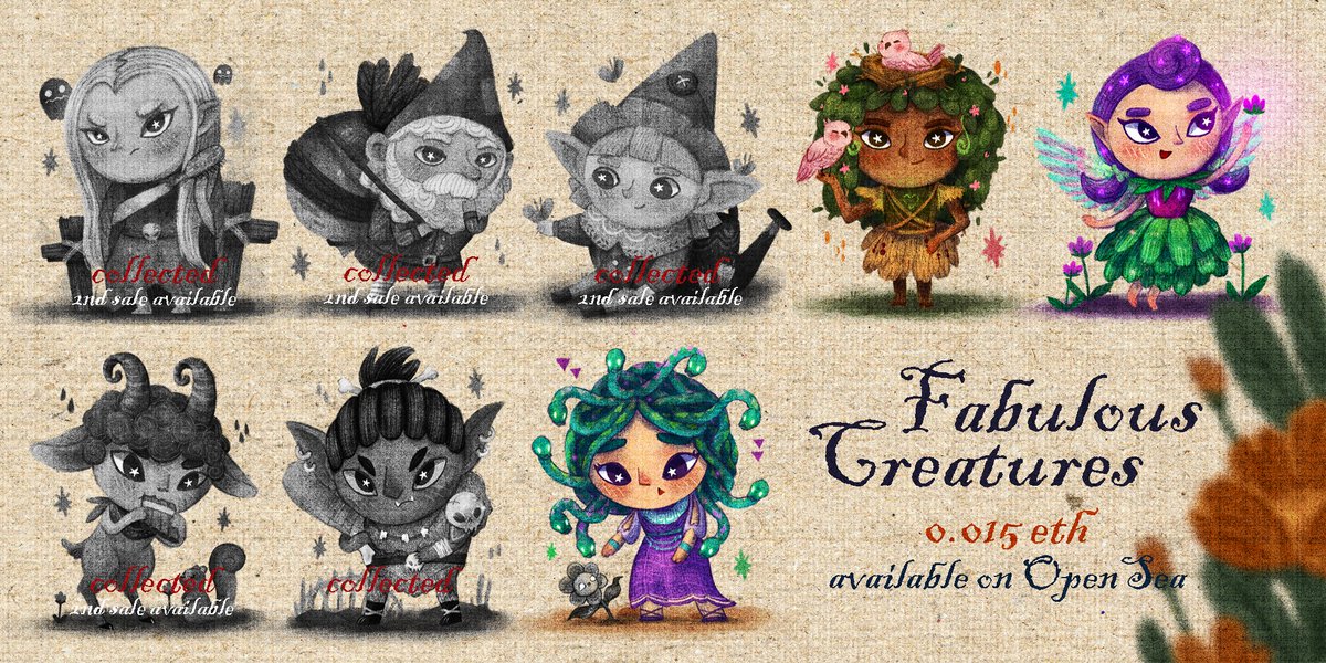 MistJinx's tweet image. 𝐅𝐚𝐛𝐮𝐥𝐨𝐮𝐬 𝐂𝐫𝐞𝐚𝐭𝐮𝐫𝐞𝐬 - 1/1 hand drawn creatures based on myths and legends.

Available on OpenSea: bit.ly/38N1Tdn

#NFTs #NFT #NFTCommunity #nftcollector #NFTartist #OpenSeaNFT @opensea @nft_asia #newnft #ThaiNFT  #NFTTHAILAND #NFTdrop #NFTdrops