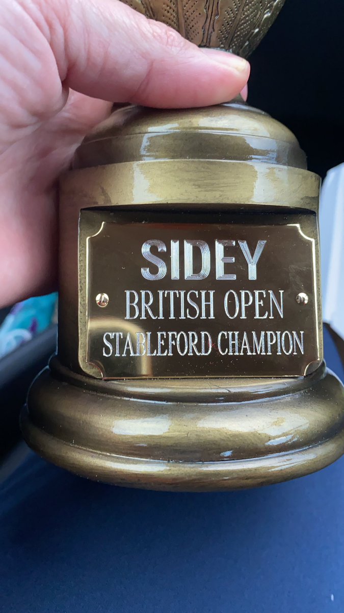 Proud, shocked and delighted to be SDGC British Open Stableford Champion 2021
#golf #disabledgolf

Huge thanks to my guide Theresa and to <a href="/StackstownGC/">Stackstowngolfclub</a> for their support.