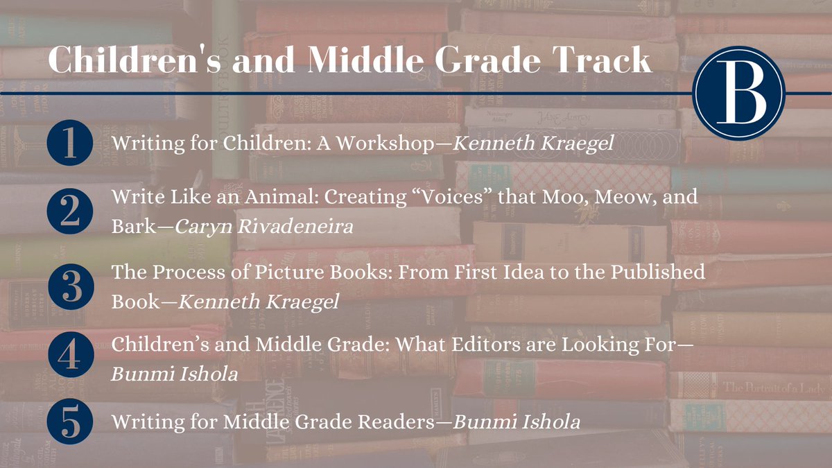 This year, we've got a killer lineup for the children's and middle-grade breakout track, featuring Kenneth Kraegel, Caryn Rivadeneira, and Bunmi Ishola, and we can't wait for you to be a part of it!

You can find the complete list of breakout sessions at breatheconference.com/conference/spe….