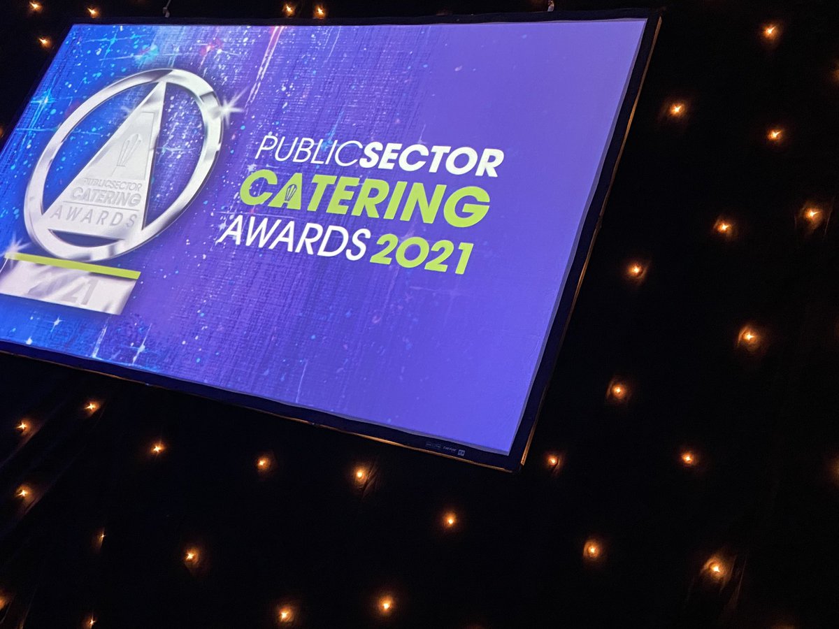 Great to be at the Public Sector Catering Awards 2021 to celebrate our wonderful HILS family being shortlisted for two awards!