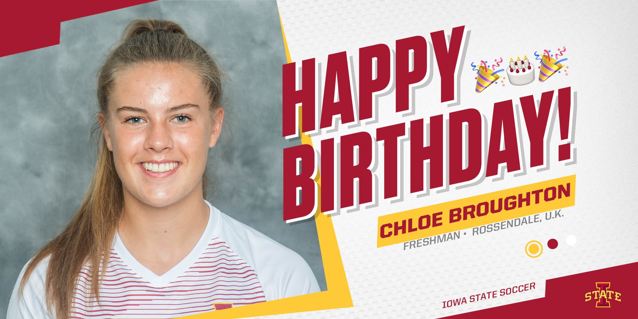 Iowa State Soccer on Twitter "Happy Birthday, CBroughton_6! 🎉🎂🥳…