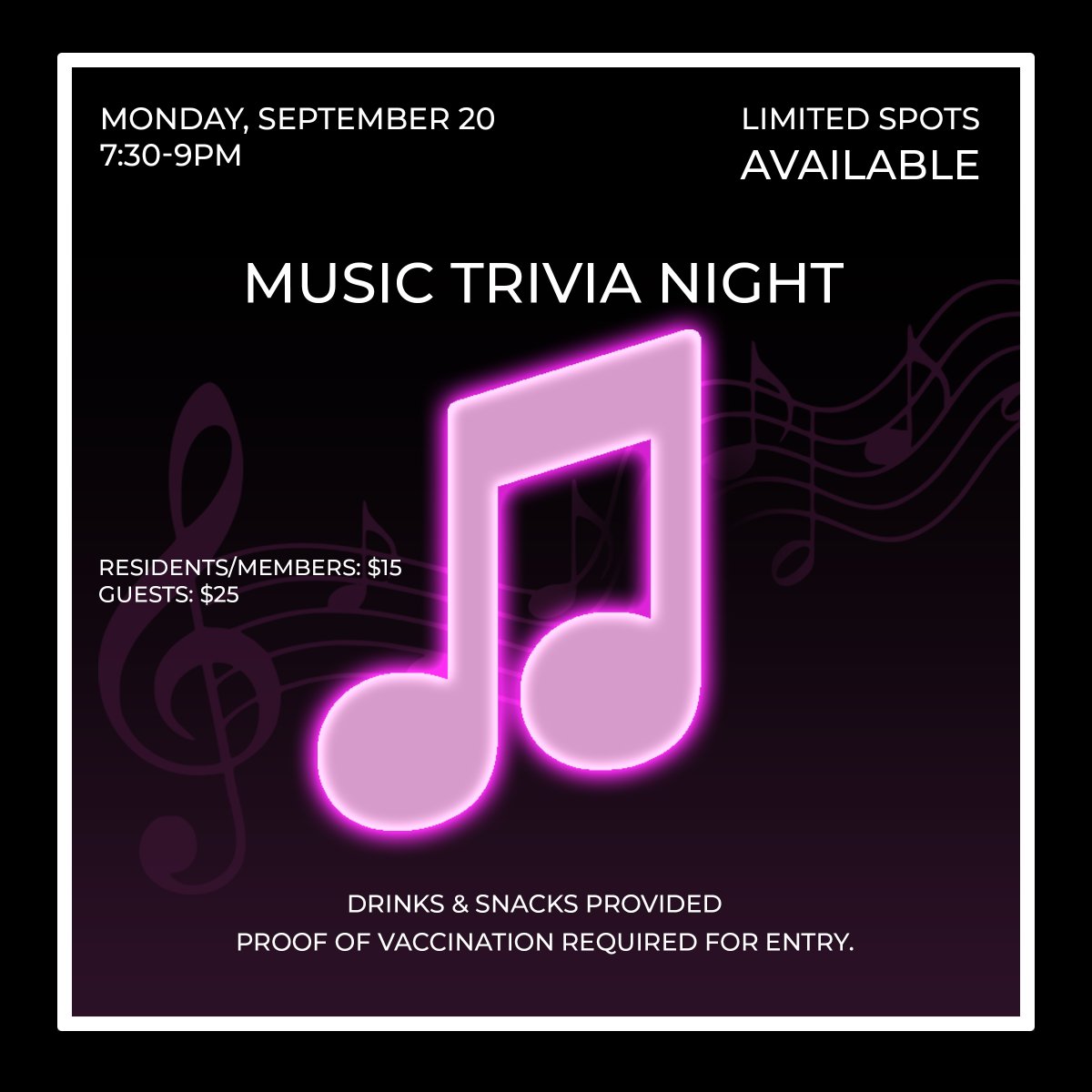 MercedesClubNYC's tweet photo. How well do you know music? Let's put that knowledge to the test on Monday, September 20th! Drinks and snacks will be provided. https://t.co/Y31Xdesvqz