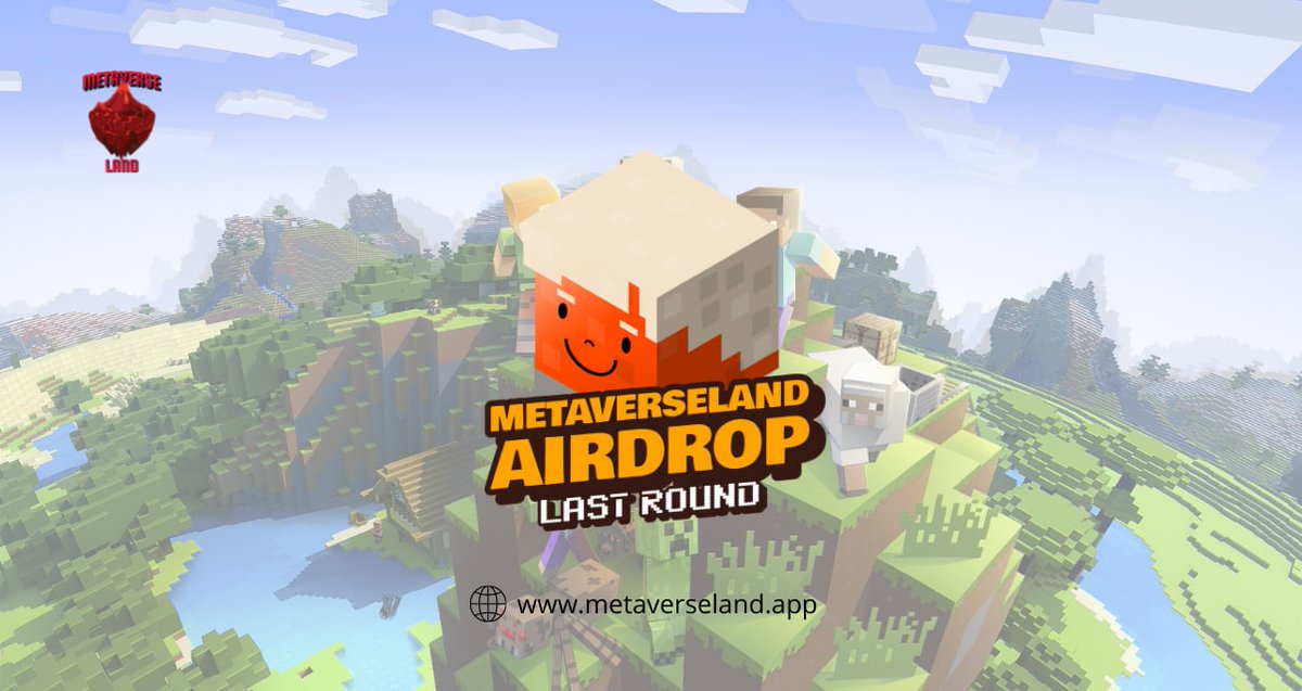 🚀 Airdrop: MetaverseLand
💰 Value: $ 15
👥 Referral: $ 3
💸 Tokens: 10 MTLAND + 2 MTLAND
📼 Audit: SokenTeam
📅 End Date: At 40k Member's
🏦 Distribution Date: 26th September, 2021

Talk with the Telegram Bot
t.me/MetaverseLand_…

#Airdrop #Crypto #Airdrops #cryptocurrency