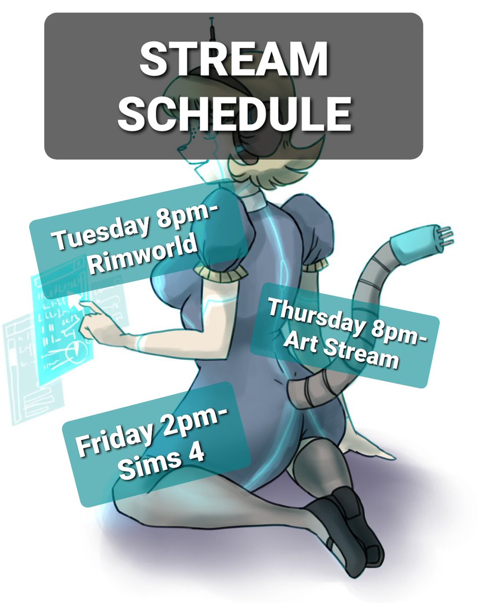Button_VT's tweet image. Stream Schedule for this upcoming week! Times are in ACST.