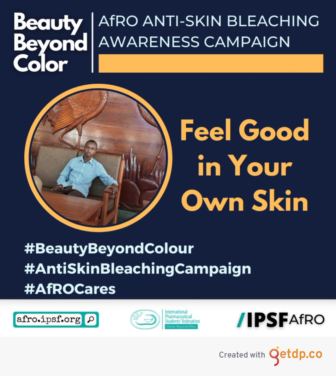 Feel Good in Your Own Skin 
@IPSForg @IPSFAfRO @tapsatanzania

#BeautyBeyondColour
#AntiSkinBleachingCampain 
#AfROCares   #KakaTonny