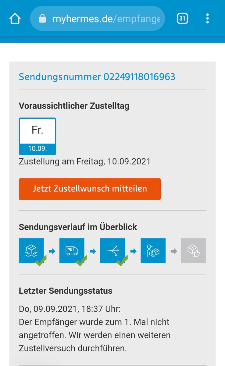 SimsonBrigade's tweet photo. Tja... @hermesDE kann man im Raum Hannover echt vergessen. Mehrfach jetzt erlebt das es heißt nicht angetroffen. Dreiste Lüge nicht mehr, nicht weniger... woran hat's gelegen? Das fragt man sich immer... https://t.co/zIGve2eWwz