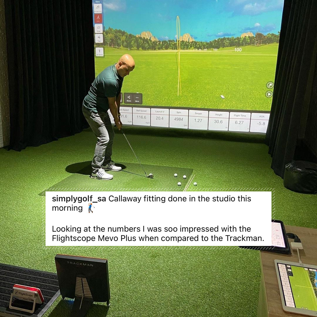 FlightScopeGolf's tweet image. The #FlightScopeMevoPlus goes head-to-head with Trackman 😎

$1999 vs. $20,000+

(via @ simplygolf_sa on Instagram)