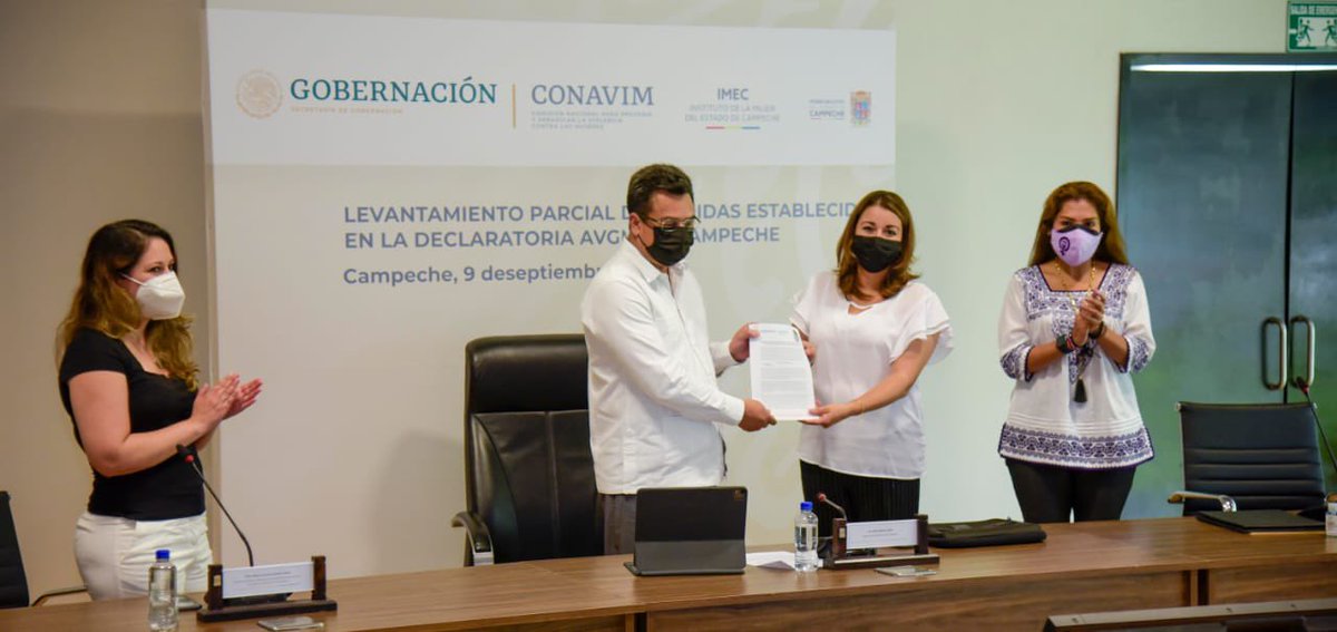IMECMUJERES's tweet photo. La administración que encabeza el gobernador @AysaGonzalez siempre trabajó de manera comprometida para lograr el levantamiento parcial de las medidas establecidas en la alerta de violencia de género. ¡ Gracias! @Adl3mi https://t.co/E7Y1O6tedc