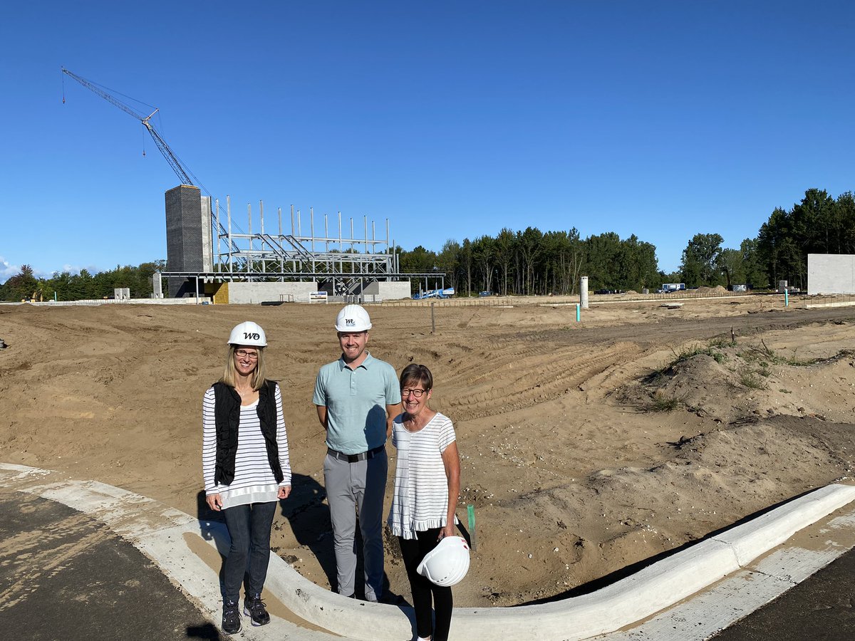 It was great to see the construction progress at the stadium site with some of our board members!