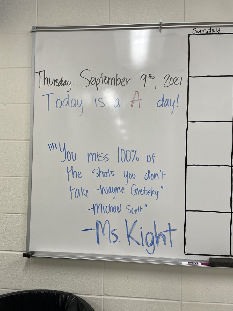 NCHS_SportsMed's tweet photo. Ms. Kight isnβt superstitious, but she is a little stitious
#theoffice #battlelineon59 https://t.co/VpaXOmOY7Z