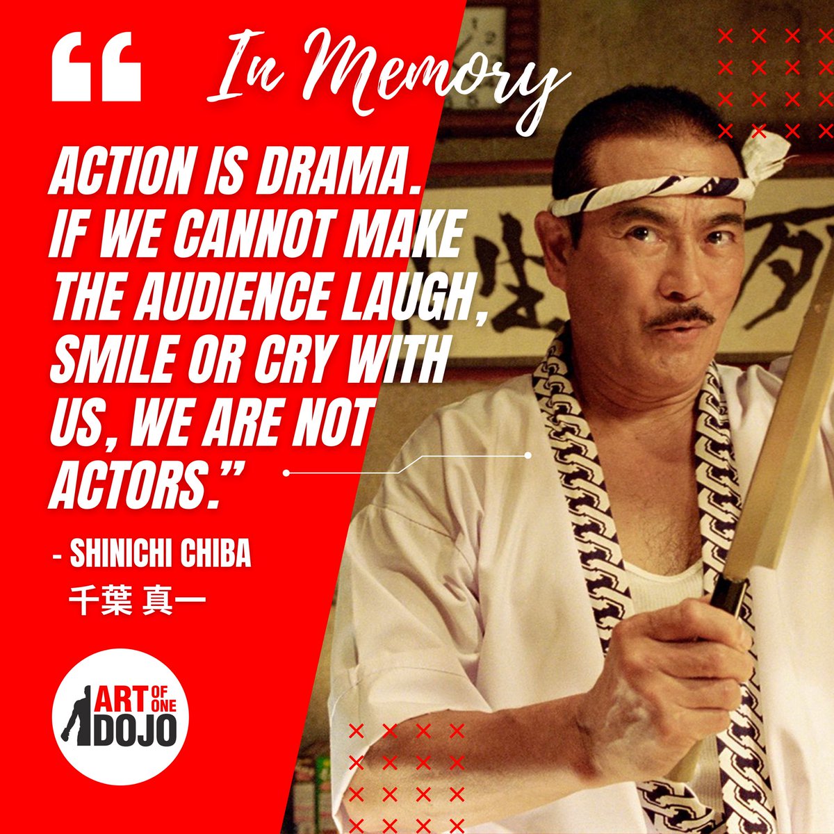 ArtofOneDojo's tweet photo. Another legend gone, but not without leaving his solid footprint on the martial arts and the world. Rest In Peace Sonny Chiba.

January 22, 1939 – August 19, 2021

#sonnychiba #ripsonnychiba #martialartsmasters #martialarts #killbill #killbillactor #golgo13 #thestreetfighter https://t.co/ma40mRluEW