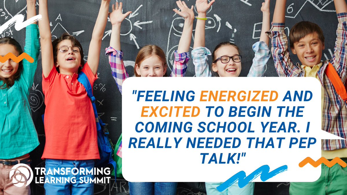 With the new school year underway, we hope you're feeling #energized &amp; #excited for the fresh start! 👏💻👨‍🏫 If not, the #TLSummit is happy to provide a pep talk every now &amp; then 💪 Best of luck to all #students, #teachers, #admins &amp; more! You rock 👍