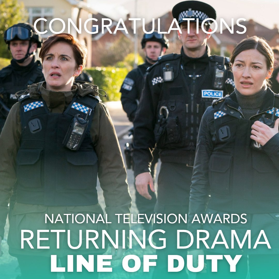 AC-12 always get their man! We're so proud of our team for winning best-returning drama at the #NTA tonight and we owe a huge thanks to everyone who watched and voted for their favourite coppers.