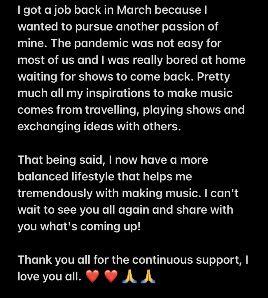 Little update on whats going on! 🤘❤️