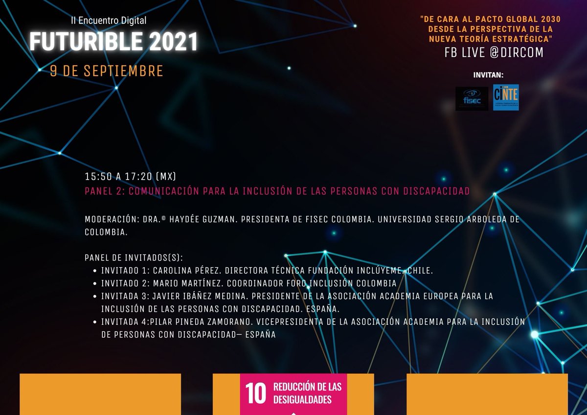AM_ISRAEL's tweet photo. Comenzando el II #EncuentroDigital  #Futurible2021
 #FISEC #Cinte #ComunicaciónEstratégica #ODS2030 #ONU
@octavioislas @razonypalabra https://t.co/siRaWqSmhl