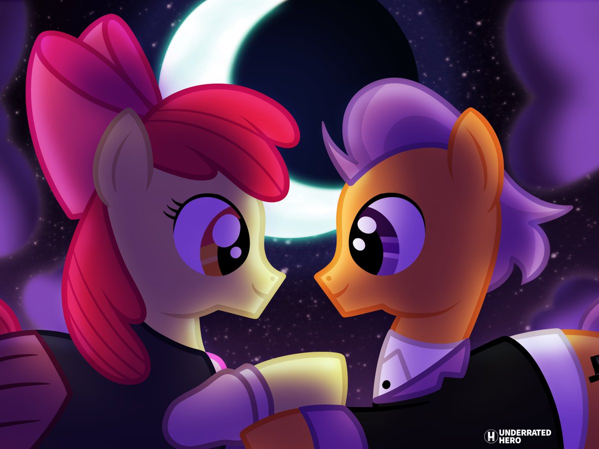 Underrated_Hero's tweet photo. Patreon reward! Enchanting Pony Fright
#AppleBloom and #TenderTaps from #MLP as #AmityBlight and #LuzNoceda from #TheOwlHouse. https://t.co/BpF2R6mnAy