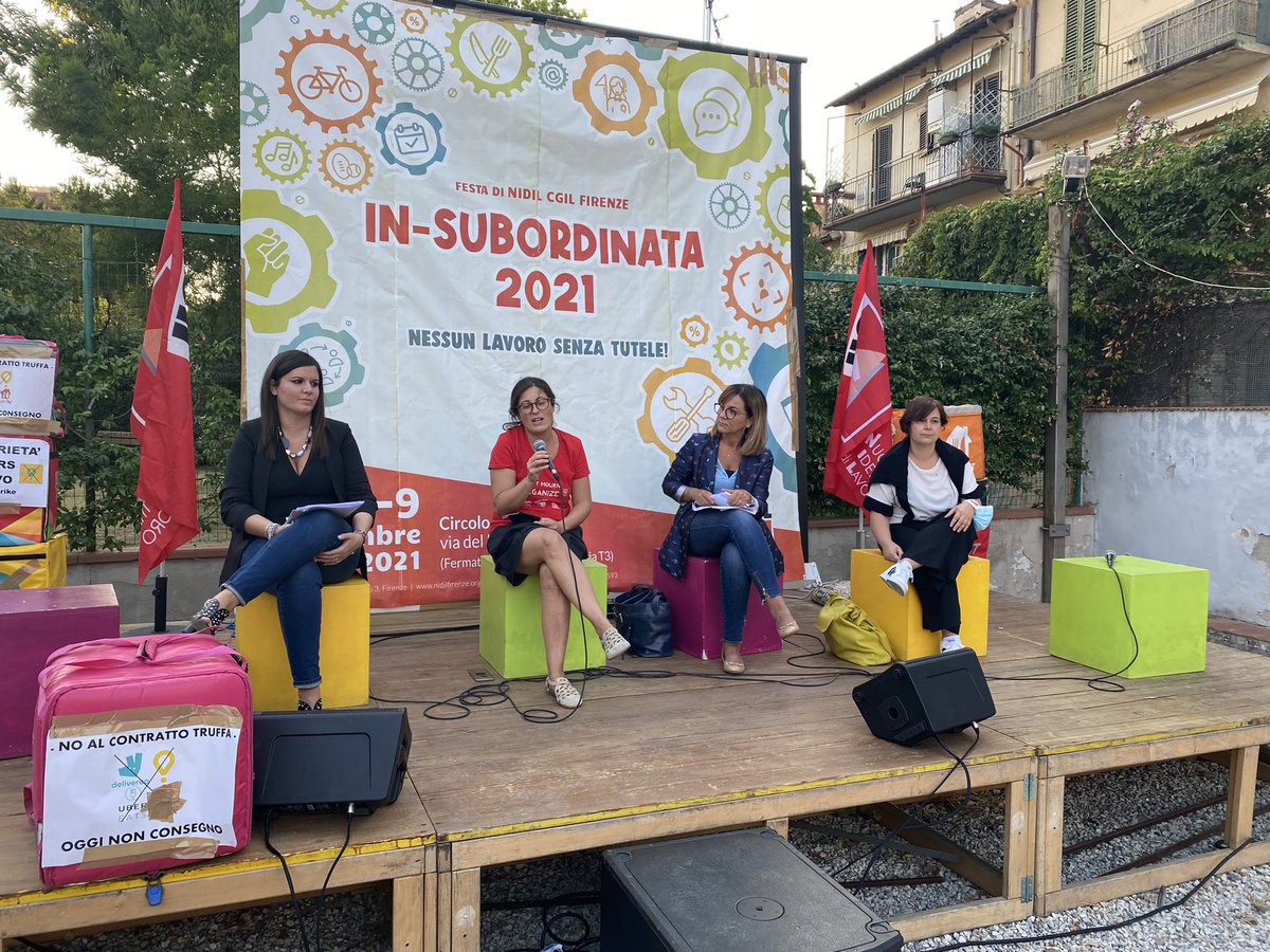 CgilFirenze's tweet photo. #Pif che racconta il suo film sui #rider, il dibattito sulla lotta al precariato con @AleNardini88, Romina Mura, Tania Scacchetti e Andrea Borghesi, i seminari sul #lavoro che cambia: seconda e ultima giornata alla festa Nidil Cgil a Firenze al Circolo 25 aprile https://t.co/K5EhPKcesk