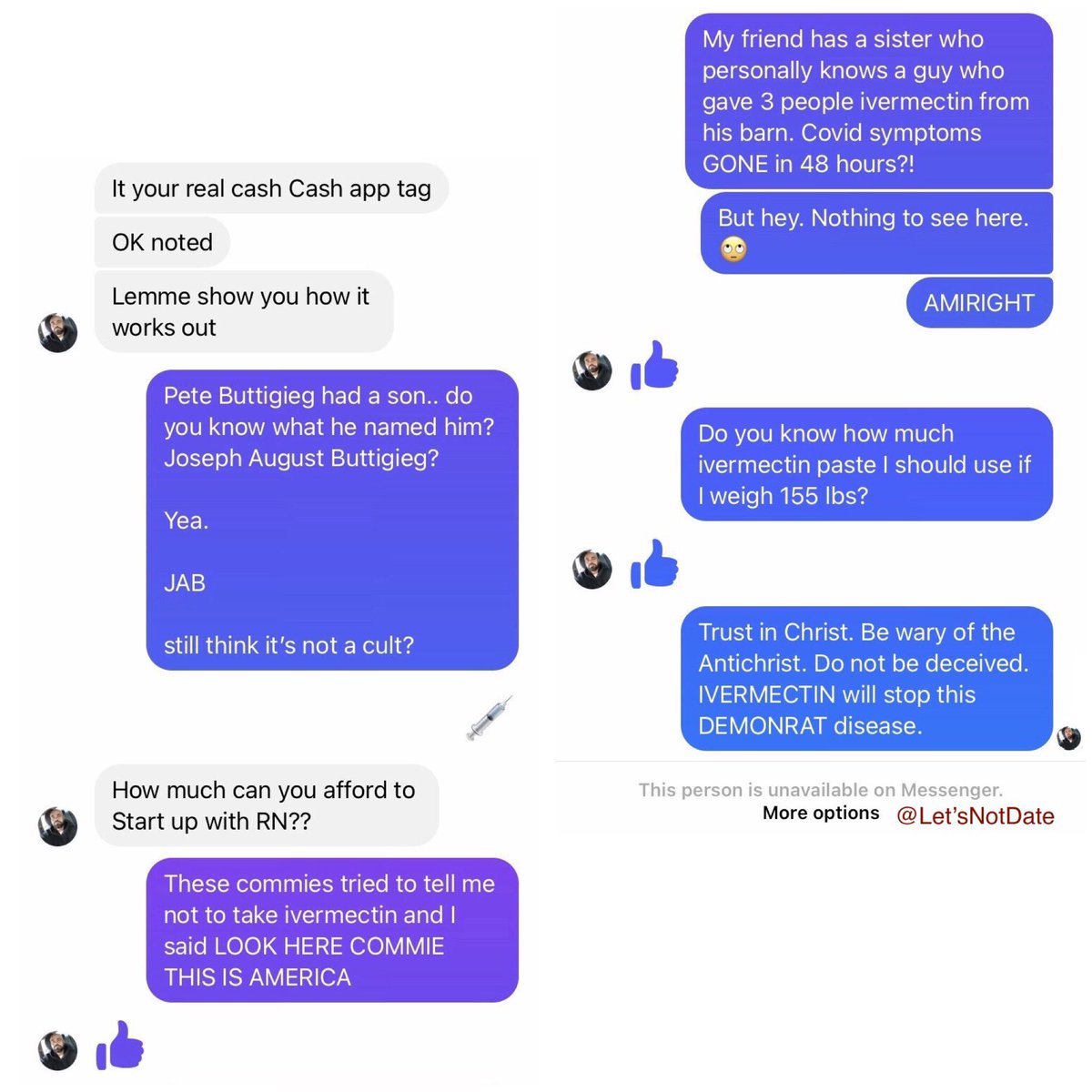 Let’s Not Date tweet media