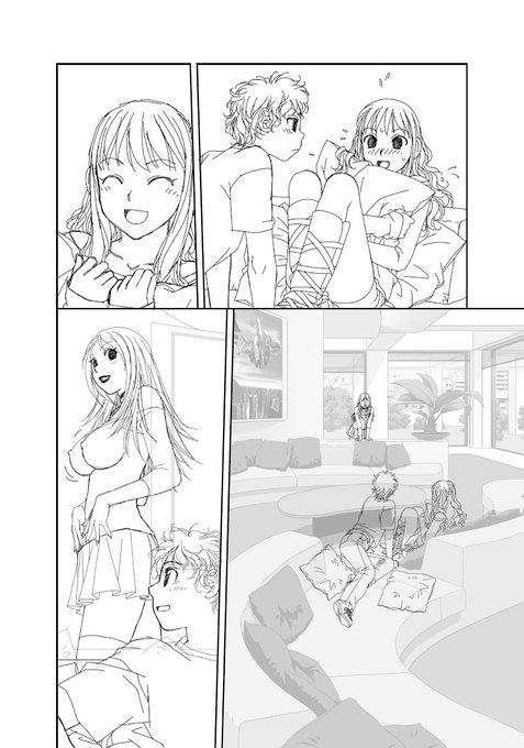 「My doll house」の下描き
台詞フキダシ擬音無し絵その、54

後半、女装してない時のありすが天パーなのは自分の髪でロングヘアになろうとしてたから 
