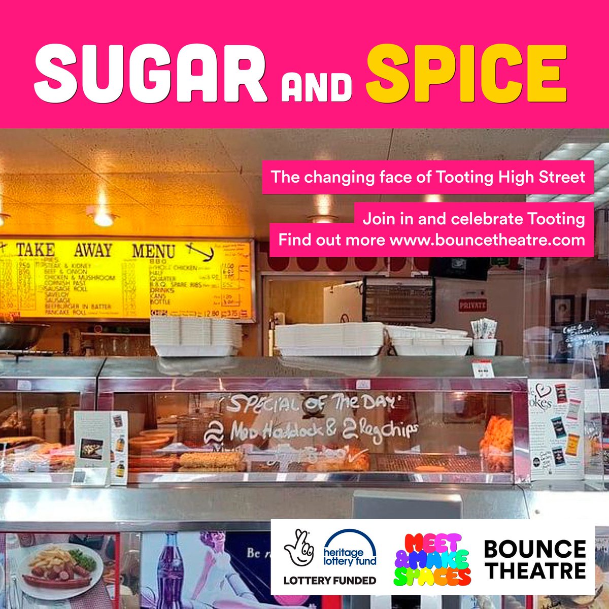 Loving Tooting

We're setting up a group for anyone aged 65+ to 'explore' Tooting with us.  We'll be remembering where all the cinemas used to be, where everyone used to shop, where were the best fish &amp; chips and where everyone perhaps used to sneak in