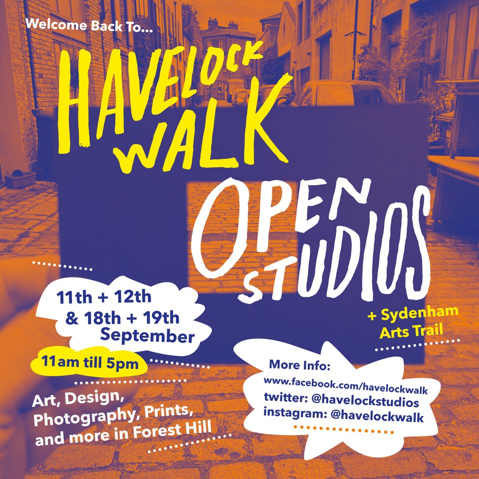 Tessa Holmes (@e_tch23) on Twitter photo It’s been a while... welcome back!we hope to see you <a href="/HavelockStudios/">Havelock Walk</a> this weekend - or next... lots of things to see #printmaking #painting #design #photography #sculpture and much more <a href="/CanvasandCream/">Canvas & Cream</a> <a href="/SE23life/">SE23.life</a> <a href="/FHSoc/">Forest Hill Society</a> <a href="/LibrarySE23/">📚📖📚Forest Hill Library 📚📖📚</a> <a href="/SEMags_ADulwich/">SE Mags | Around Dulwich</a> <a href="/secret_london/">secret_london</a> @ It’s been a while... welcome back!we hope to see you <a href="/HavelockStudios/">Havelock Walk</a> this weekend - or next... lots of things to see #printmaking #painting #design #photography #sculpture and much more <a href="/CanvasandCream/">Canvas & Cream</a> <a href="/SE23life/">SE23.life</a> <a href="/FHSoc/">Forest Hill Society</a> <a href="/LibrarySE23/">📚📖📚Forest Hill Library 📚📖📚</a> <a href="/SEMags_ADulwich/">SE Mags | Around Dulwich</a> <a href="/secret_london/">secret_london</a> @