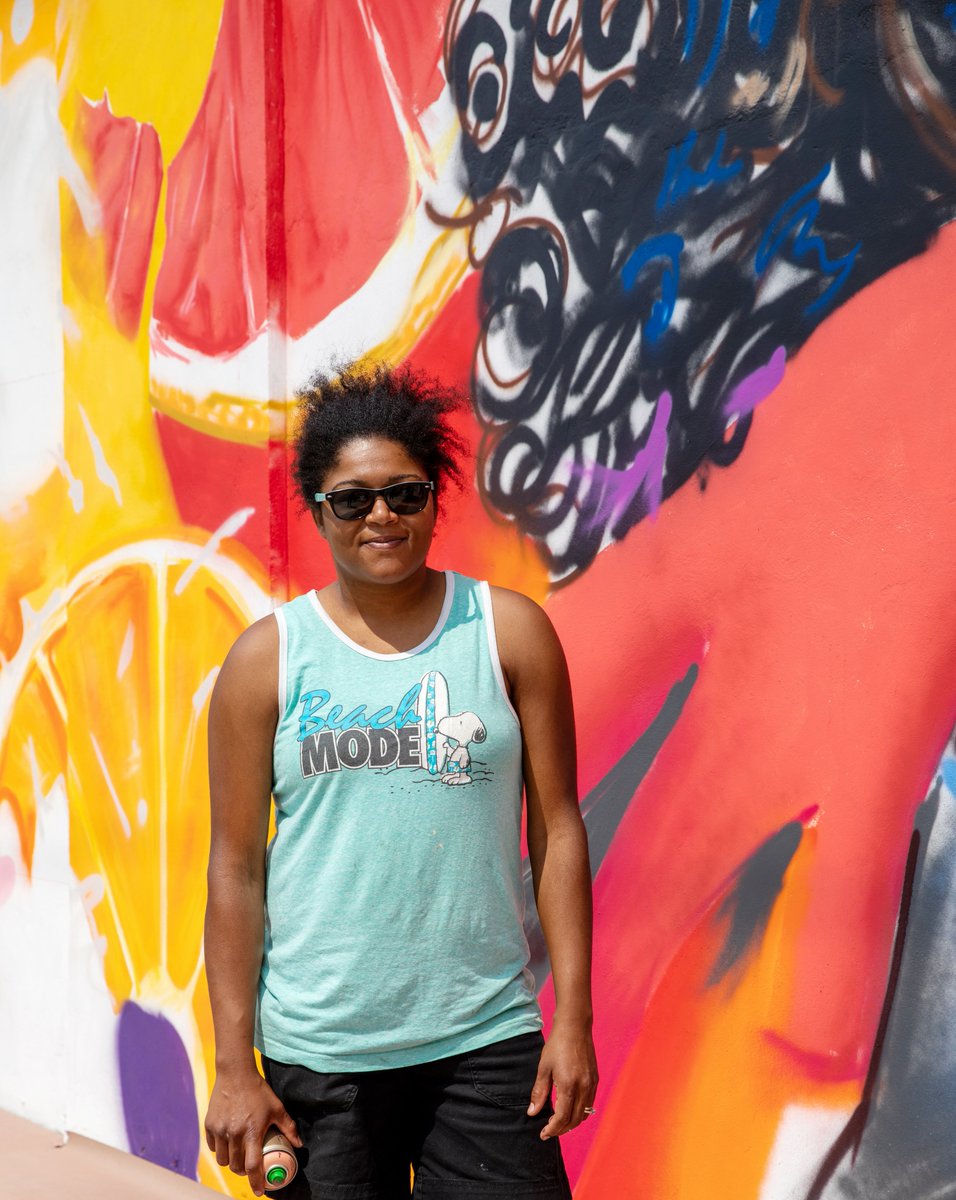 #DetroitLooksLikeThis at the upcoming Rivertown Market, 1475 E. Jefferson, as <a href="/DesireeKellyart/">Désirée Kelly Art</a> and Cameron Jenkins add a produce #mural on the parking lot side

An Oct. 6 debut is planned for the <a href="/meijer/">Meijer</a> store near Lafayette Park and Rivertown | Photos from company | #sprayart