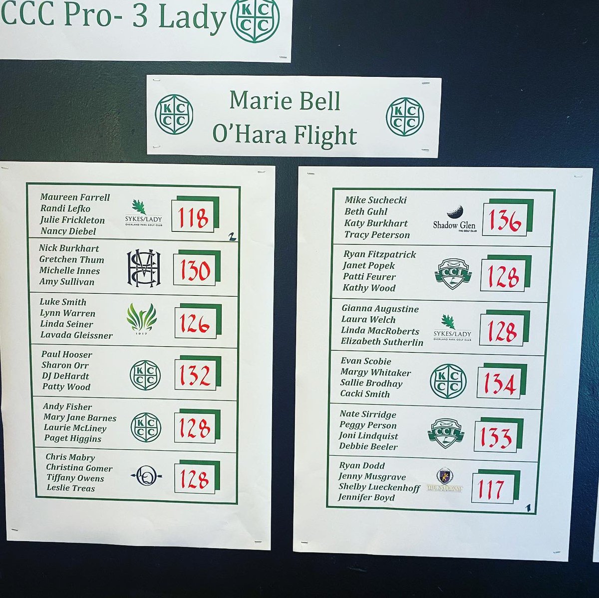 Team National with the clean sweep at the Pro-Lady today at The Kansas City Country Club. 🏆🏌️🏌️‍♀️🏌️‍♀️🏌️‍♀️

#champs #thenatty