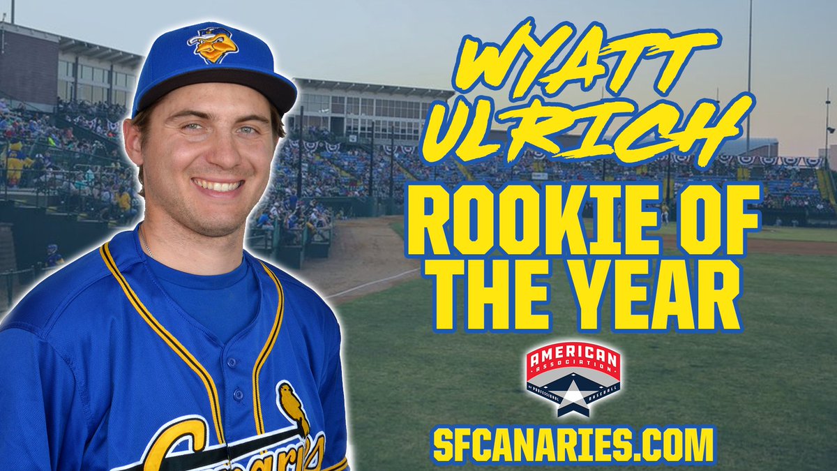 canaries's tweet photo. After an outstanding first season, @WyattUlrich_1 has been named the @AA_Baseball Rookie Position Player of the Year!

STORY: https://t.co/8sHuNGgFqn

#WholeNewBallgame https://t.co/42p6exn8af