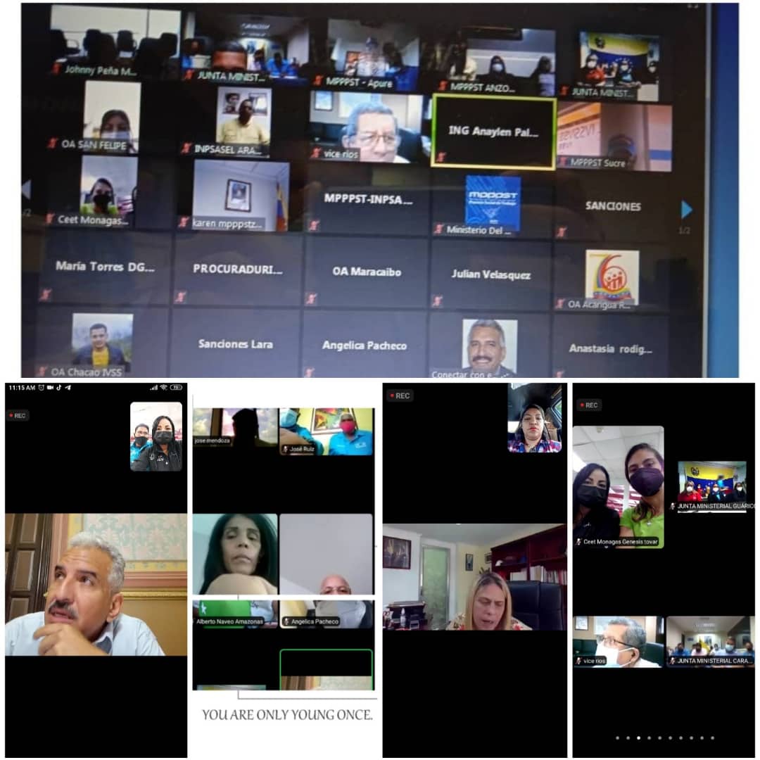 #09Sept.<a href="/MinTrabajoVE/">Ministerio del PP para el Proceso Socia de Trabajo</a> en Videoconferencia Nacional desde la Dirección Estadal Monagas sus Unidades desconcertadas y entes adscritos <a href="/INPSASEL/">DELEGADOS DE PREV.</a> <a href="/ivssoficial/">.</a> <a href="/NicolasMaduro/">Nicolás Maduro</a> @Dip_joserivero <a href="/JCSanteliz/">jean santeliz</a> <a href="/EdgarBlanco/">Edgar Blanco</a> <a href="/Dcabellor/">Diosdado Cabello R</a> <a href="/WillsRangel/">wills adrian rangel</a> <a href="/Cbolivariana/">Central Bolivariana CBST</a> <a href="/Wgolindano/">williams golindano</a> #CaminosdeVictorias