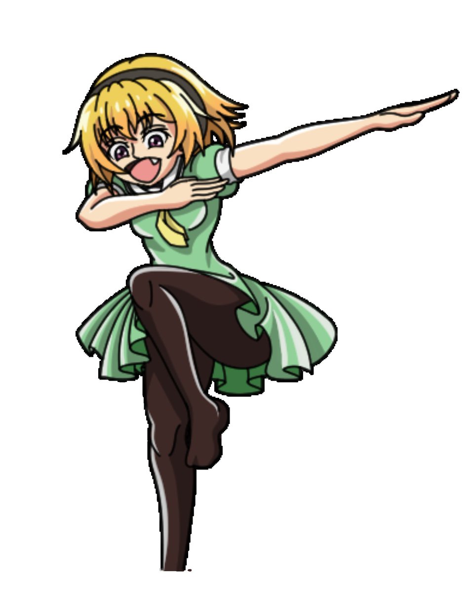 Dabbing Satoko (Shrunk Down Collab Version). #higurashi. 