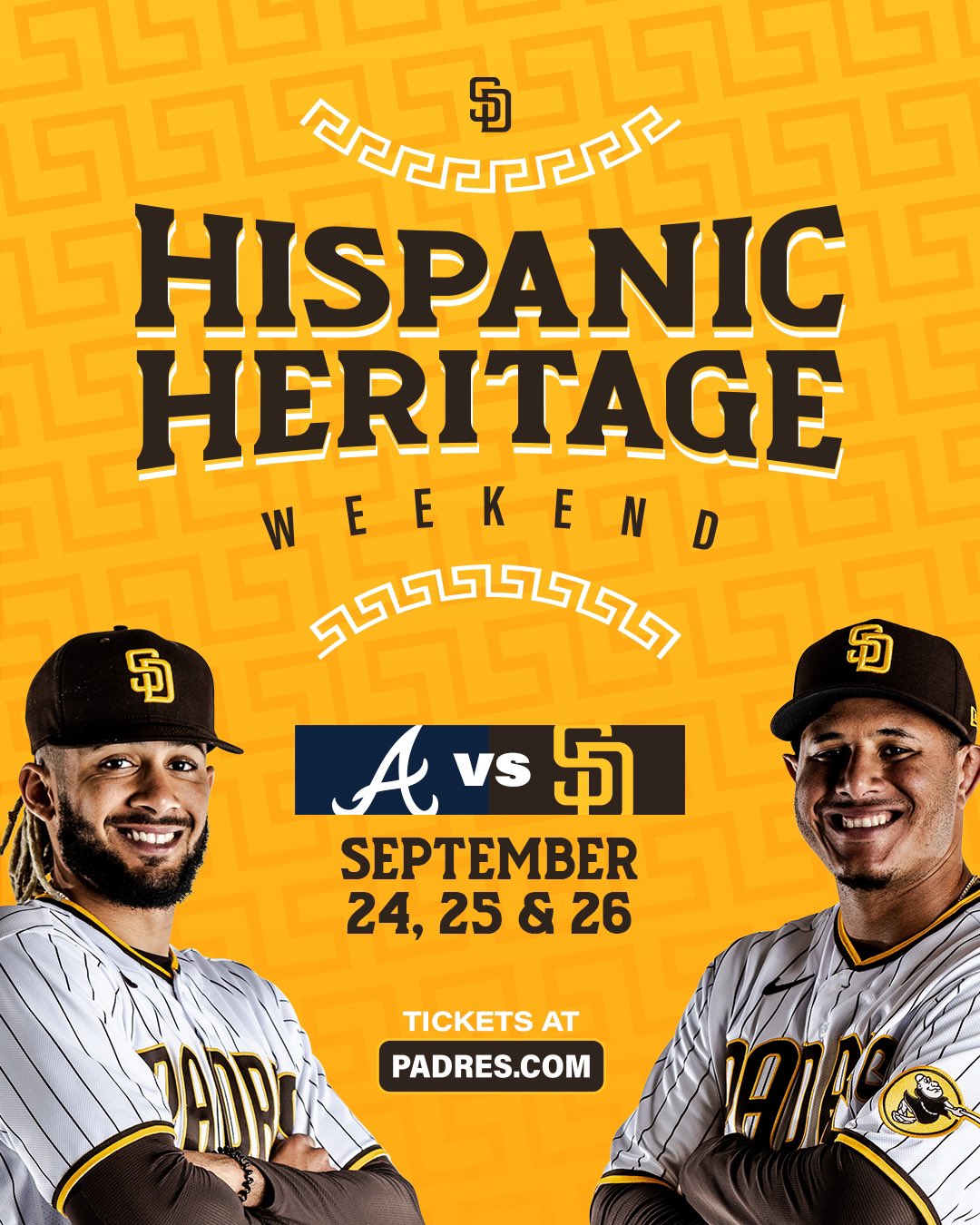 San Diego Padres on X: Hispanic Heritage Weekend is just around the  corner! Join us at @PetcoPark September 24-26 for postgame fireworks,  concerts and more:   / X