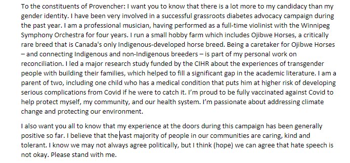TrevorLiberal's tweet photo. Please see my statement regarding sign vandalism and hate speech: https://t.co/ukVBrWIuqa