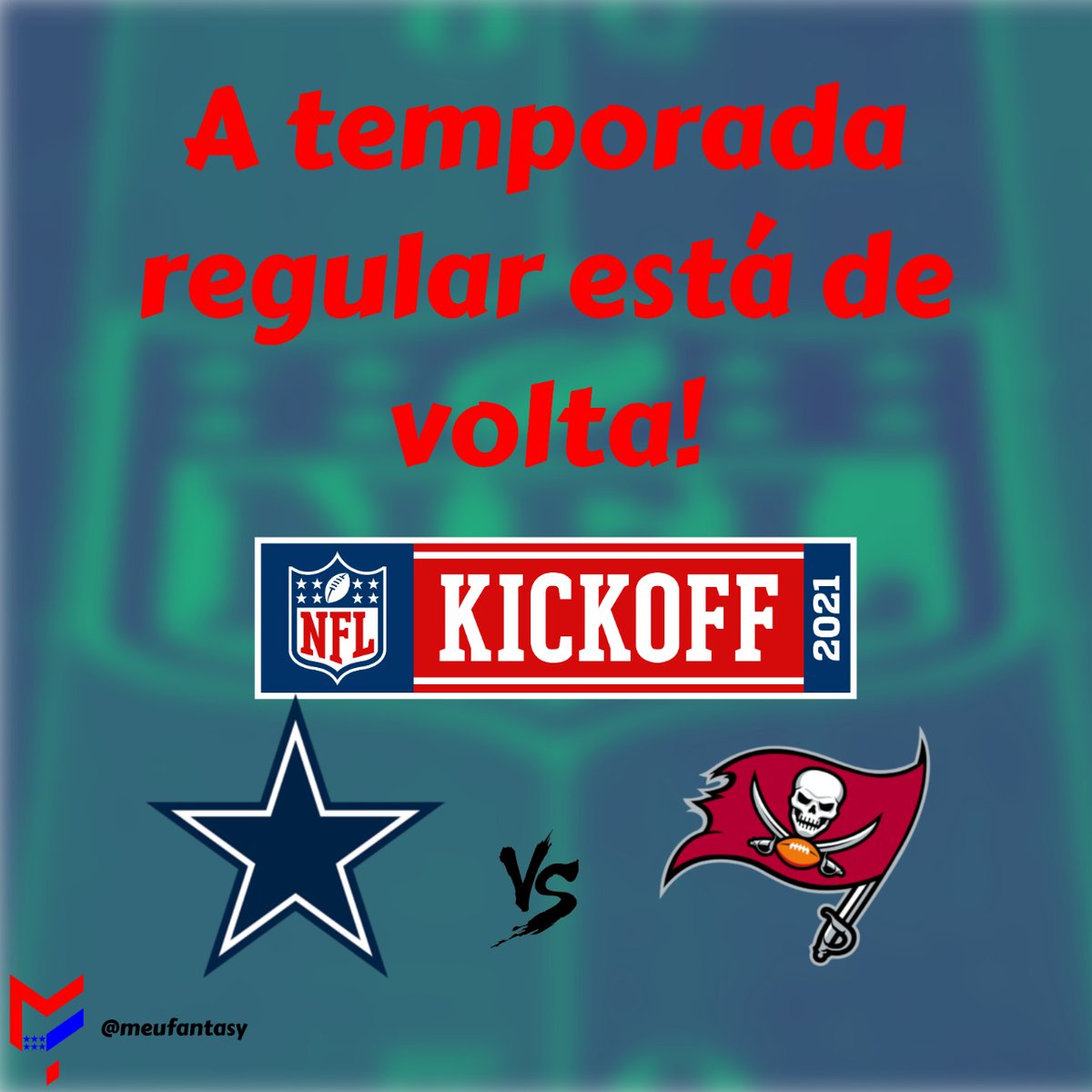 meufantasy's tweet photo. Demorou, mas enfim é dia de NFL🏈🎉🌭🥙

Logo mais tem os atuais campeões contra o time da América, num embate que promete responder muitas perguntas sobre a nova temporada.
@tombrady está de volta em busca de mais um anel ou só não aguenta mais ver @giseleofficial  toda noite? https://t.co/hXHRmptnkJ