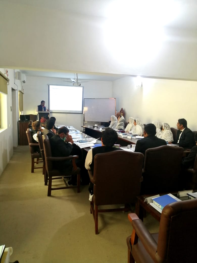 swsenfhr's tweet photo. Lecture to District &amp; Sessions Judges, Judicial Magistrates at Judicial Academy, on Human Rights Responsibilities &amp; Protection, by Mr. Abdul Rauf Baloch, Secretary, Govt. of Balochistan, Social Welfare &amp; Human Rights, Organized by EU Project of Ministry of Human Rights https://t.co/ELUvckEI29