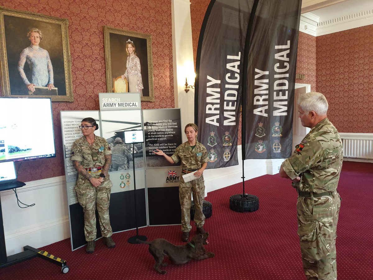 AMSCorpsCol's tweet image. It was a privilege to host Commander #HomeCommand at HQ @ArmyMedServices. The specialist Engagement Team provided a valuable insight into the opportunities in #RAMC #RAVC #RADC #QARANC.