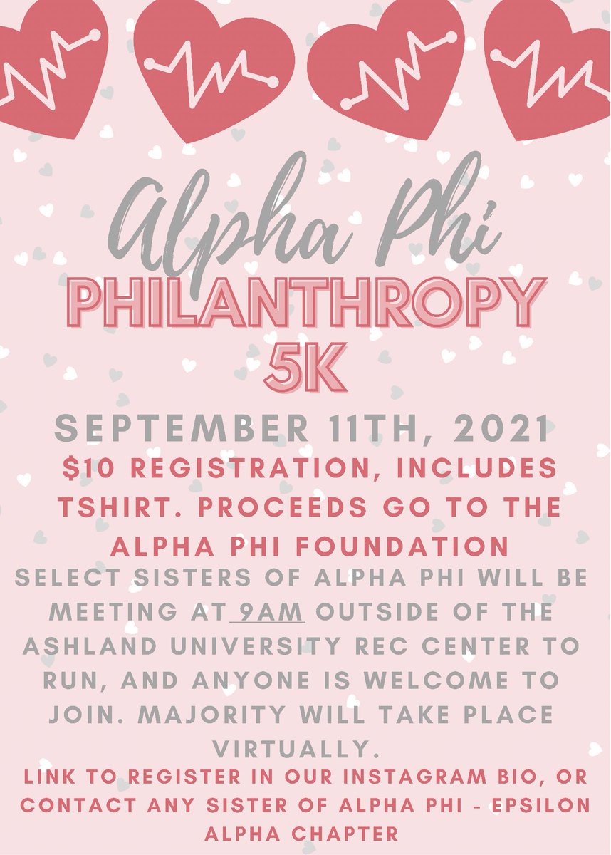 THIS SATURDAY! We are so excited for our philanthropy 5K &amp; hope you are too! Sign up to support women’s heart health &amp; get a free tshirt!

e.givesmart.com/events/nzi