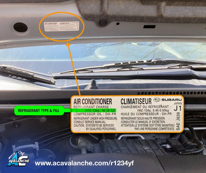Do you know what type of automotive AC refrigerant you need? There are 3 types on the market, and we can show you how to identify what your vehicle needs.  Learn more at acavalanche.com/r1234yf #acrecharge #airconditioning #acavalanche #autorepair